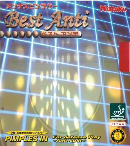 Nittaku Table Tennis Rubber Best Anti-Spin Back Soft Defensive NR-8540 (Anti) Red Thick