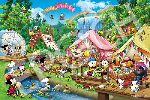 EPOCH 2016 Very Small Piece Jigsaw Puzzle PEANUTS Snoopy Glamping (50×75cm) 22-504s Glue Included Spatula Included Point Voucher Included EPOCH