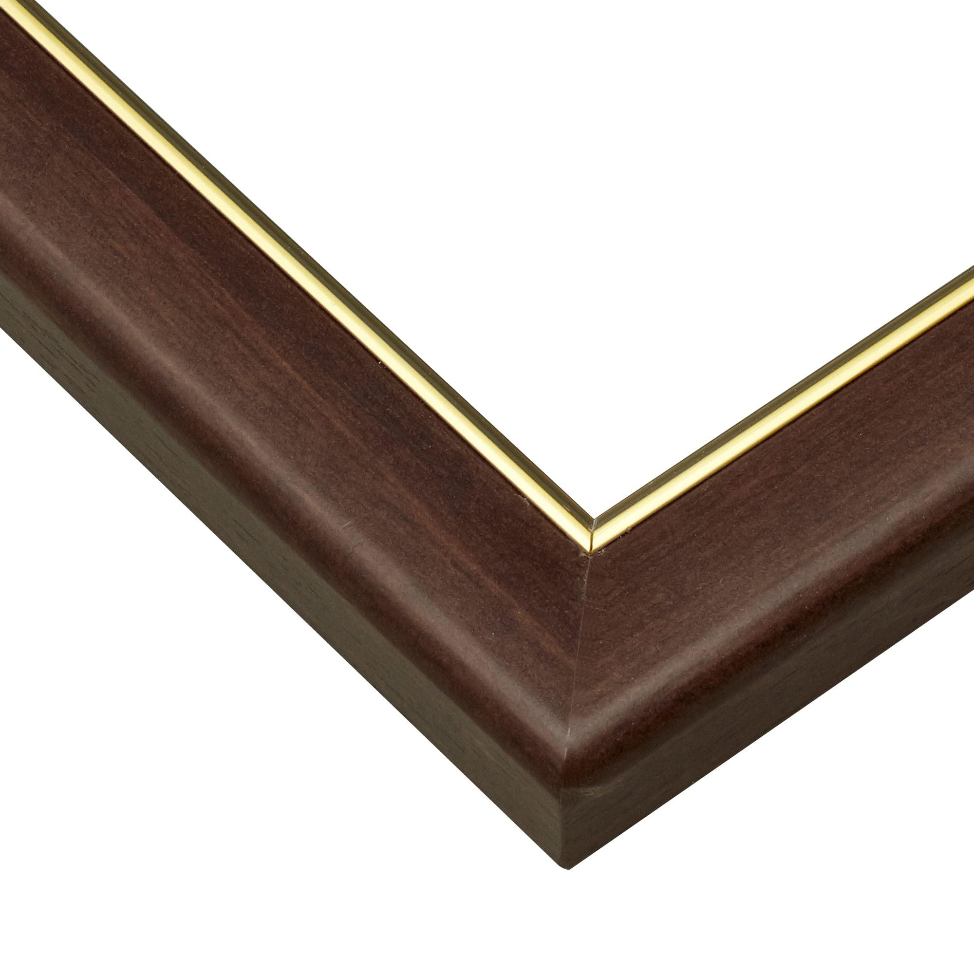 Epoch Co., Ltd.  Wooden Puzzle Frame  Woody Panel Excellent Gold Line  Gold Trim Specification  Brown (50×75cm) (Panel No.10)  Hanging Cord  Includes Point Voucher  Cell Cover UV Cut Specification  Puzzle Frame  Picture Frame