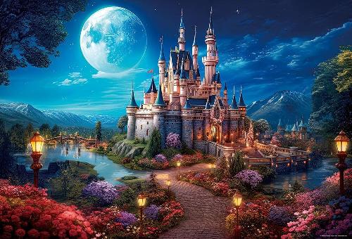 BEVERLY 1000-Piece Jigsaw Puzzle: Castle Sleeping Under the Moonlight (49×72cm) 1000-037