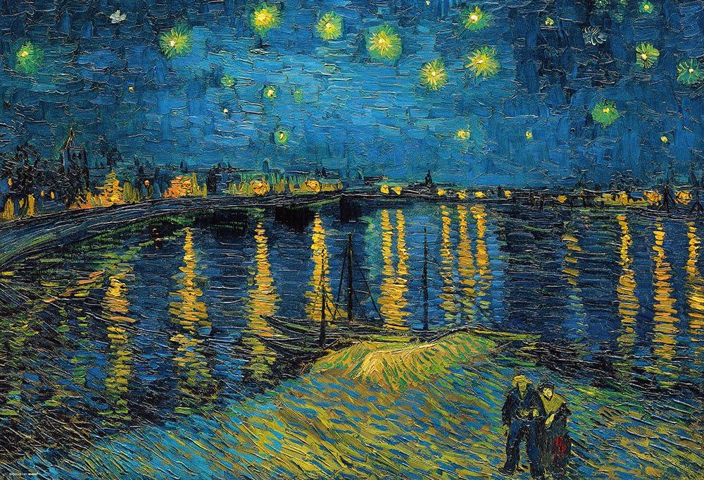 Beverly 1000-Piece Jigsaw Puzzle: Starry Night over the Rhône (49×72 cm) 1000-075
