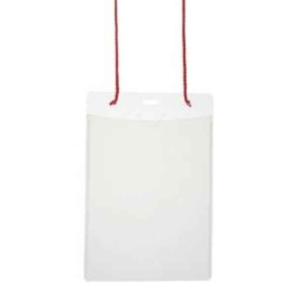 Plus Name Tags Hanging Style Event Use Postcard Size 50 Sheets Red 84-805