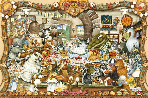 Yanoman 1000-Piece Jigsaw Puzzle WACHIFIELD Dayan's Sweets Party (50x75cm) 10-1426 Includes: Piece Request Postcard Glue Included Spatula Included Service Card Included Jigsaw Puzzle Instructions Included