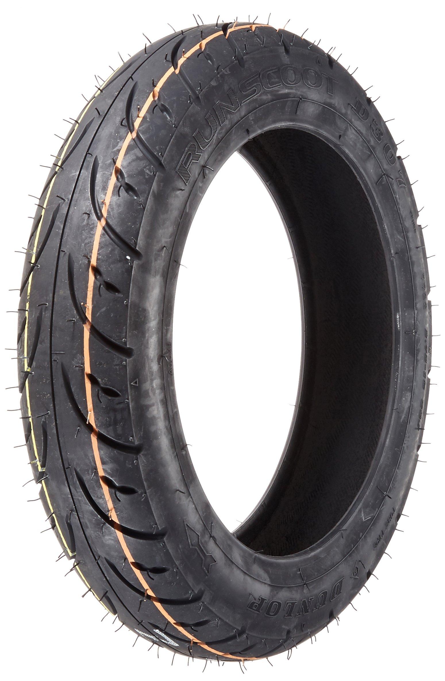DUNLOP Motorcycle Tire for Scooters RUNSCOOT D307 Front/Rear Universal 2.75-10 38J Tube Type (WT) 305503 For Motorcycles
