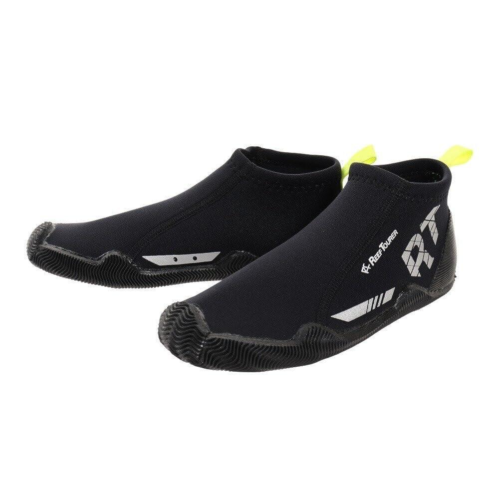[Reef Tourer] Marine Shoes Aqua Shoes Water Shoes Boots Unisex Black 24cm with Storage Bag RA0107