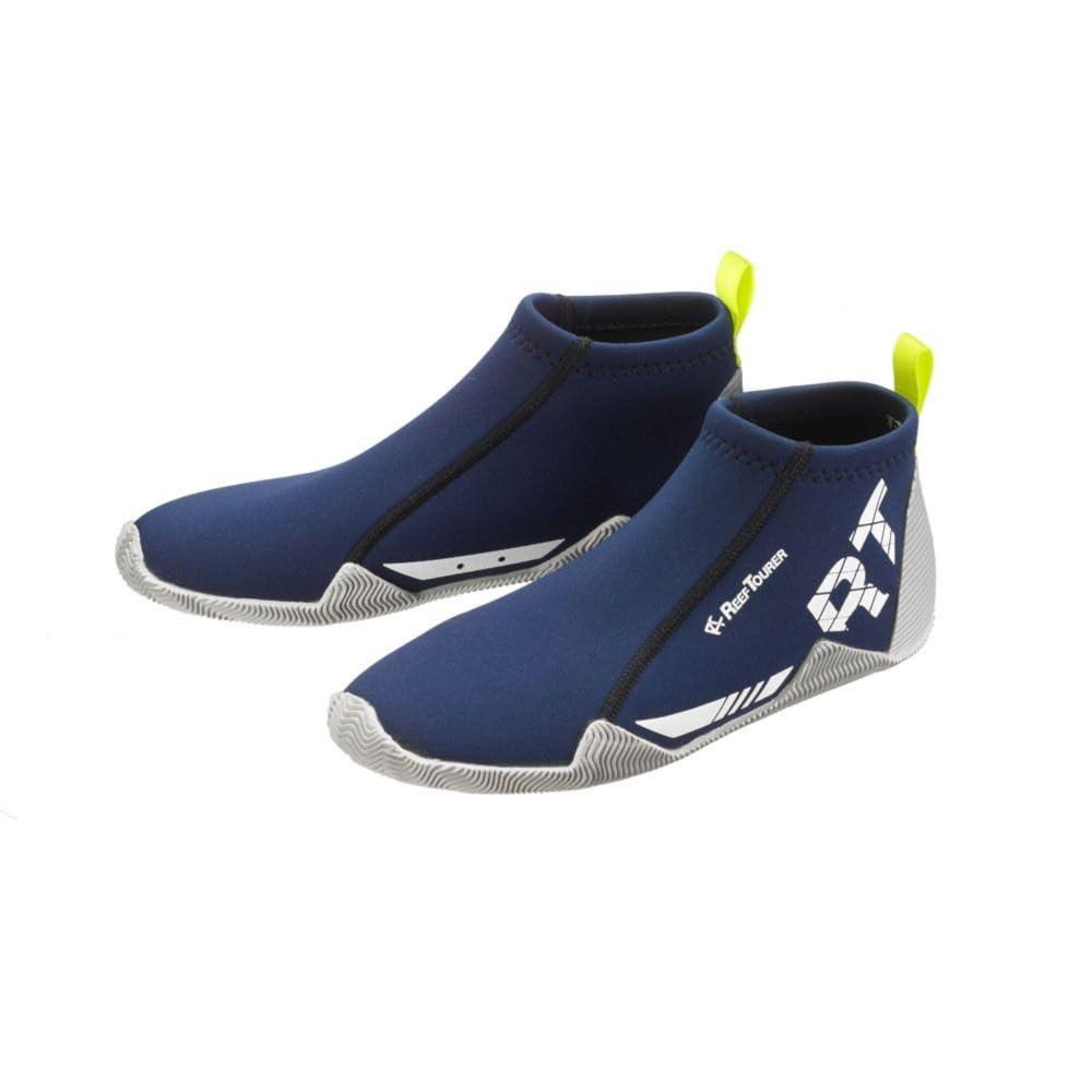 [Reef Tourer] Marine Shoes Aqua Shoes Water Shoes Boots Unisex Blue 24cm with Storage Bag RA0107