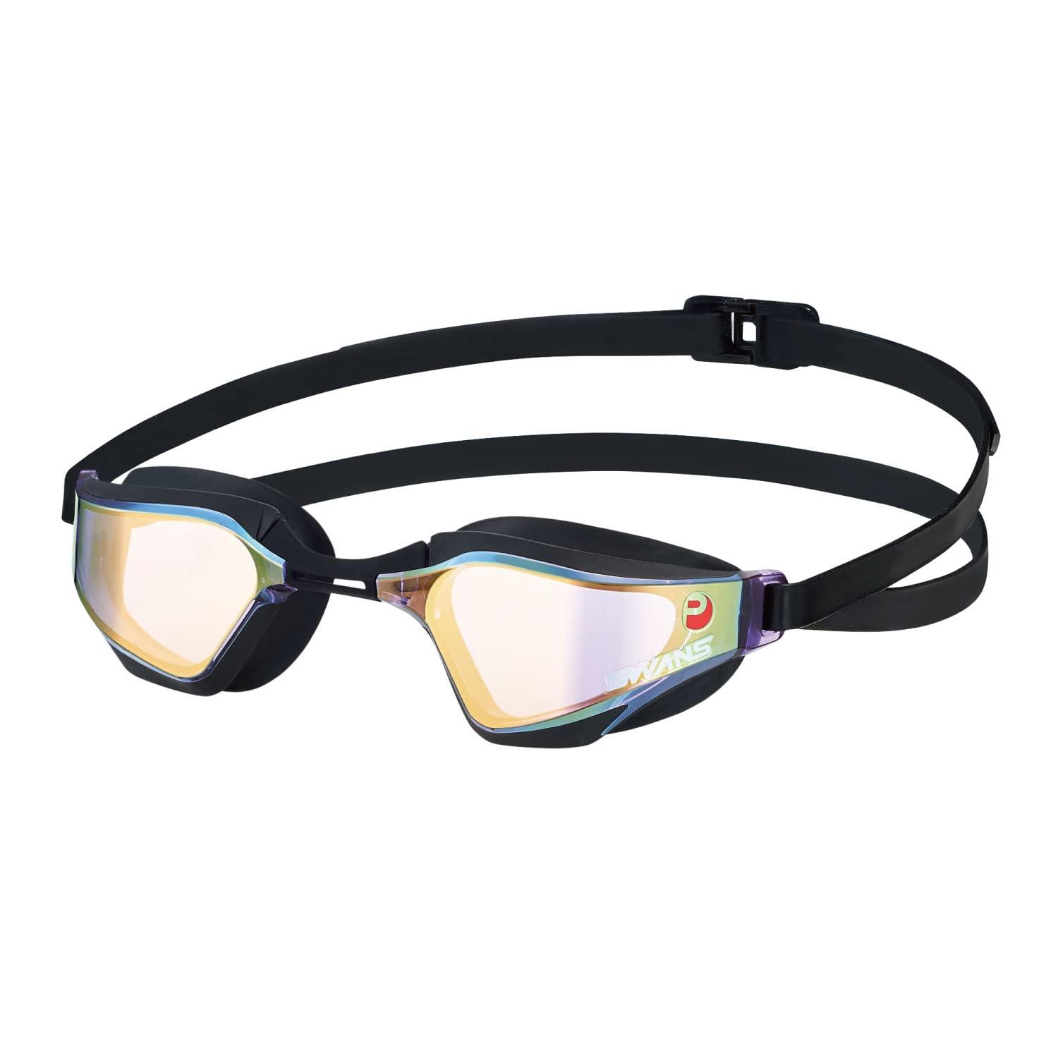 SWANS Japanese-made Swimming Goggles VALKYRIE SR-72MPAFAB PURPLE×BROWN MIRROR Racing Anti-Fog Cushioned FINA Approved Model Antibacterial