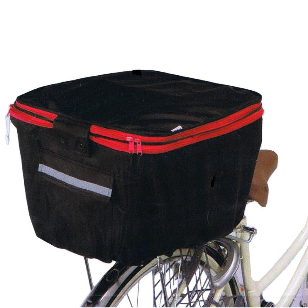 Kawasumi Seisakusyo Bicycle Two-Tier Rear Basket Cover KW-275BK Black