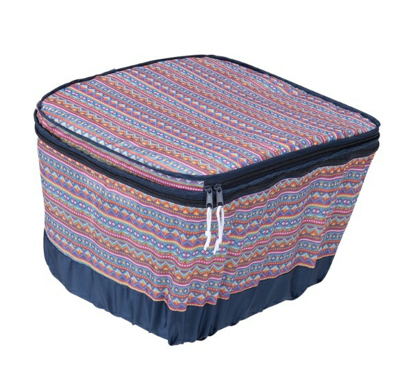 Kawasumi Seisakusyo Bicycle Two-Tier Rear Basket Cover Modern Art Series K-NR6 Native Red