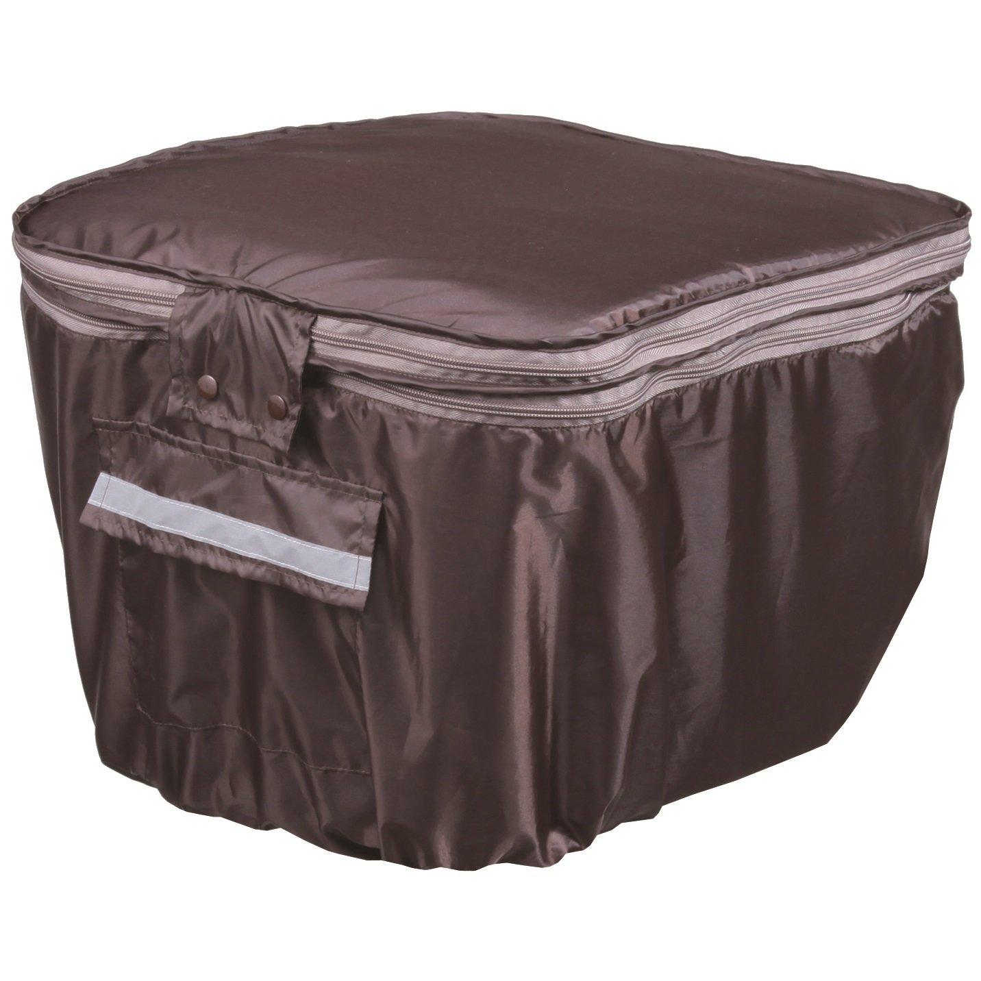 Kawasumi Seisakusyo Bicycle Two-Tier Rear Basket Cover KW-275BR Brown