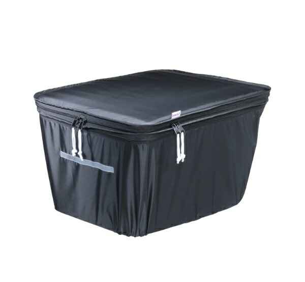 Kawasumi Seisakusyo Bicycle Two-Tier Rear Basket Cover for Large Baskets KWR-210BK Black