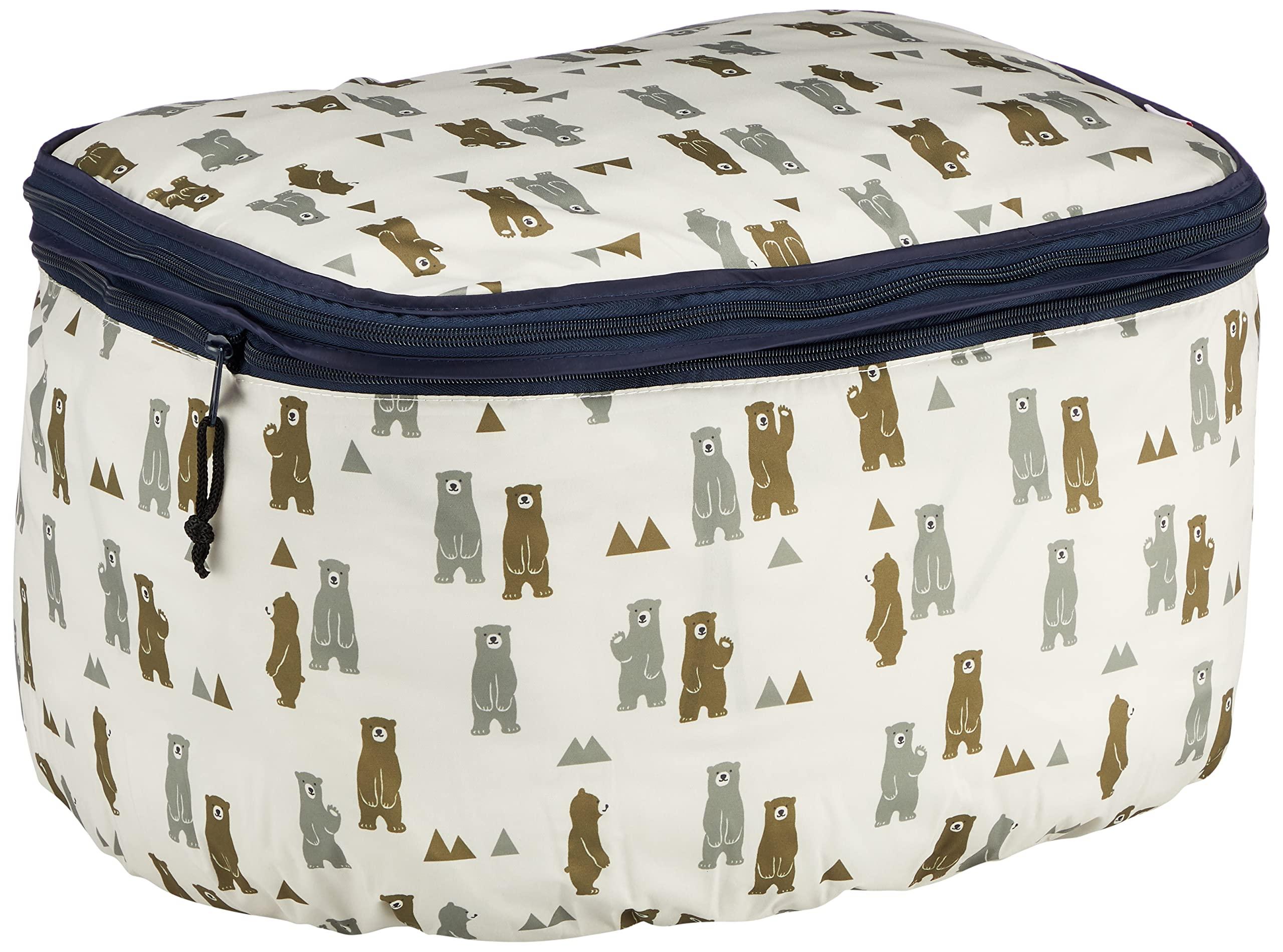 Kawasumi Manufacturing Co., Ltd. Two-Tier Front Basket Cover NET-101J Brown Bear