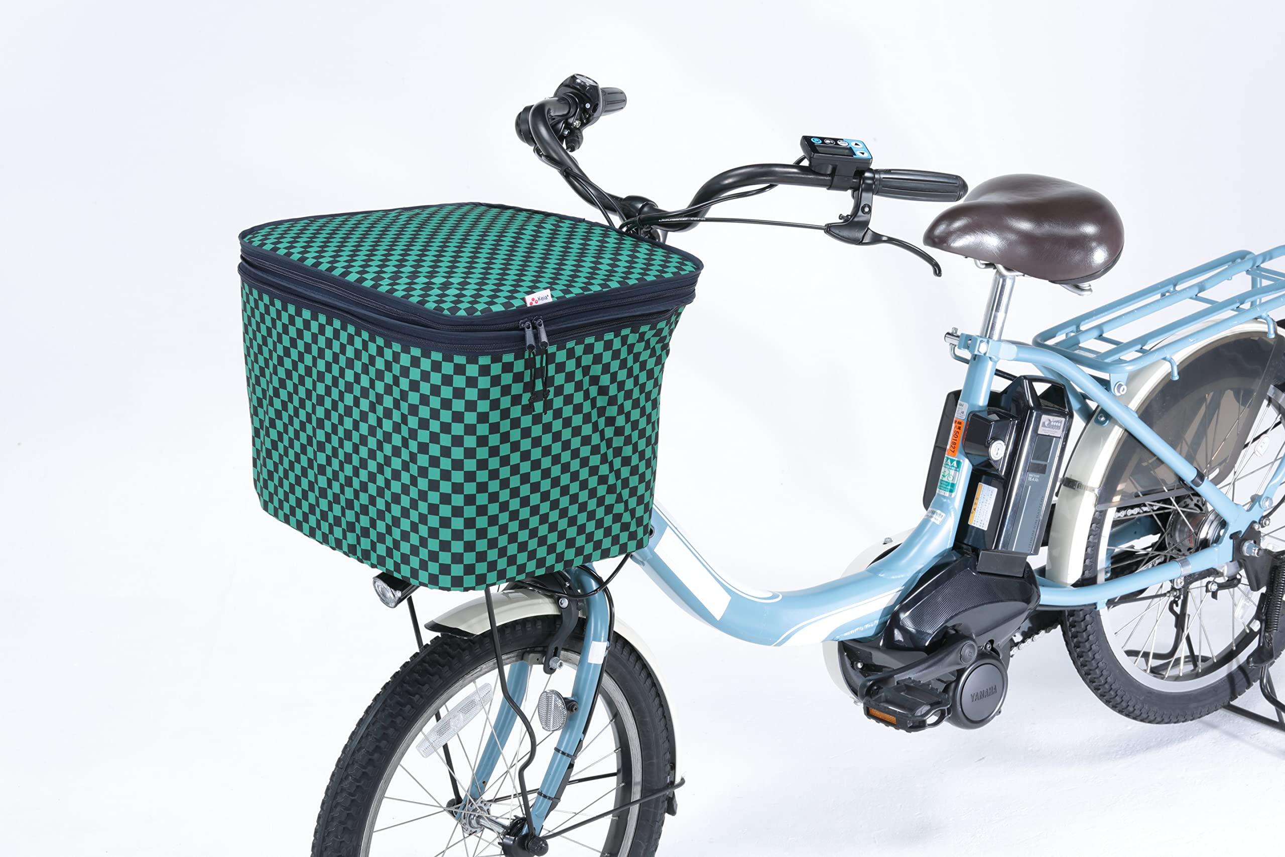 Kawasumi Manufacturing Co., Ltd. Bicycle Two-Tier Front Basket Cover NET-101H Checkered Pattern