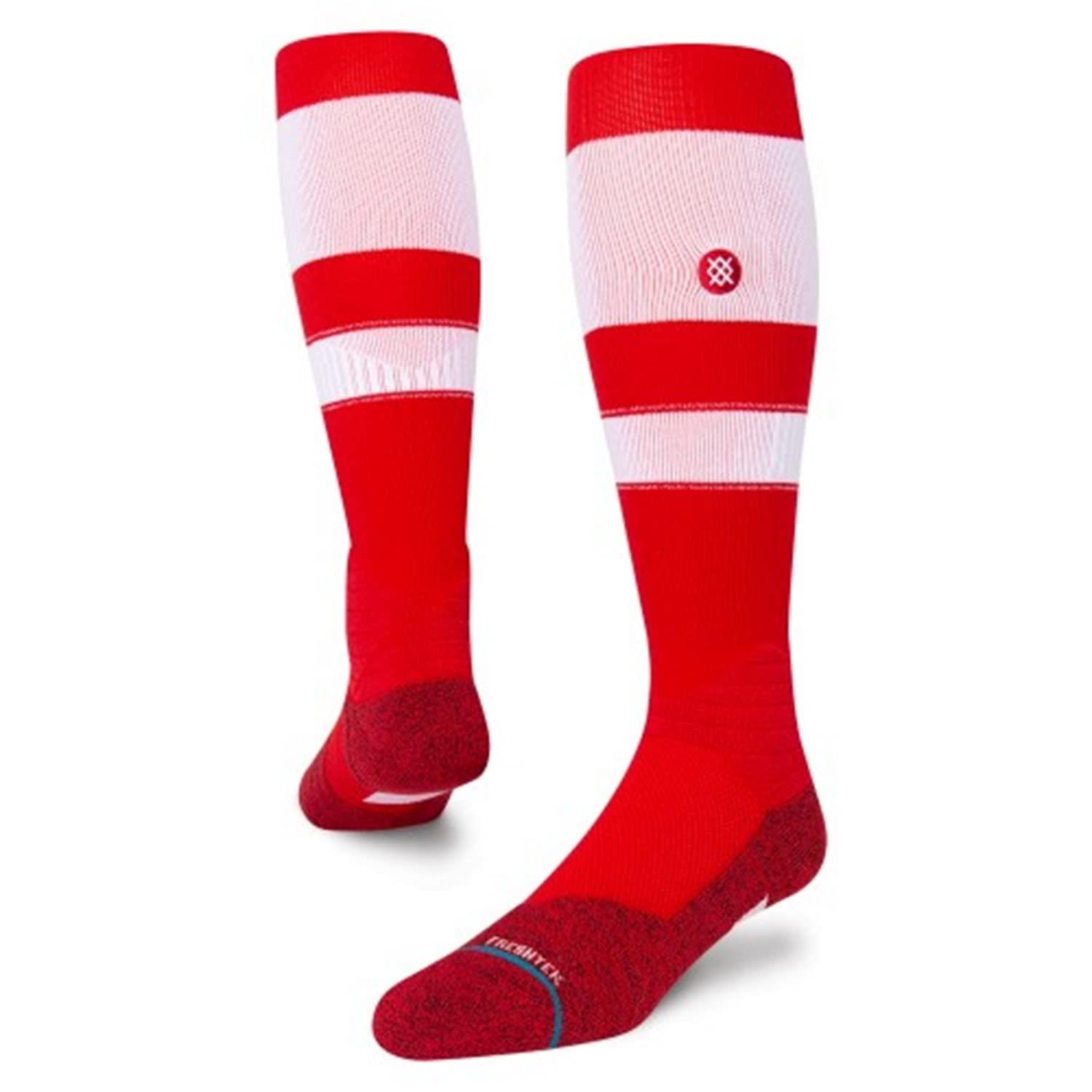 [Stance] Baseball Socks STRIPES OTC 2023 Men's 01417 (WHITE/RED) M
