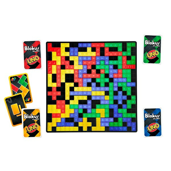Mattel Game Blokus Blokus Shuffle Board Game Educational Game For 2-4 Players Ages 7 and Up GXV91