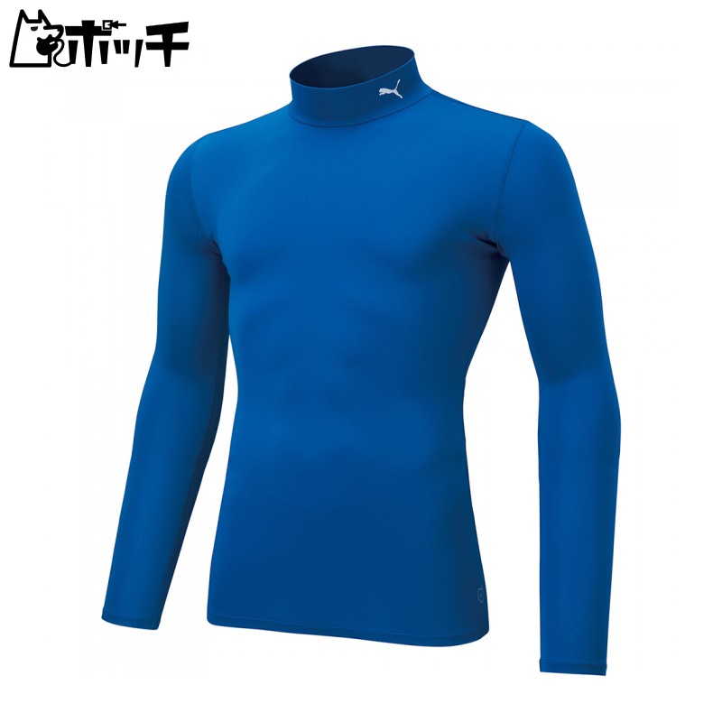 [PUMA] Compression Inner Shirt Long Sleeve High Neck Innerwear Compression Mock Neck LS Shirt 656332 Men's 2024 Fall/Winter Color PUMA Royal (10) XL