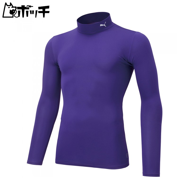 [PUMA] Compression Inner Shirt Long Sleeve High Neck Innerwear Compression Mock Neck LS Shirt 656332 Men's 2024 Fall/Winter Color Prism Violet (14) 3XL