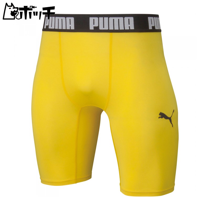 [PUMA] Compression Short Tights 656333 Men's 656333, 920959 Spring/Summer 2024 Color Cyber Yellow/PUMA Black (07) L