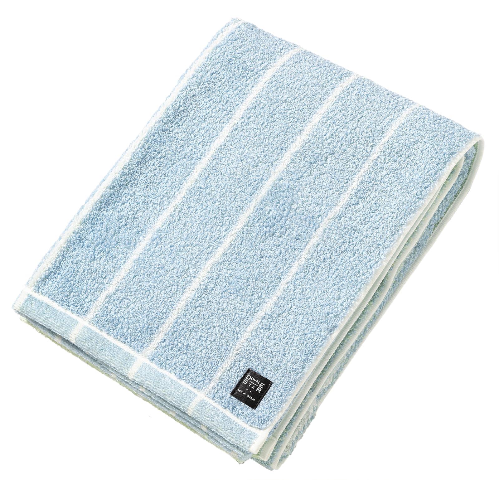 Kusunohashi Monori DOUBLE STAR Nuance Color Bath Towel Blue (60×120cm・100% Cotton) 1-69341-11-B