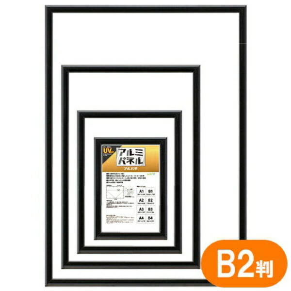 Large-Size Aluminum Panel Poster Frame 5016 B2 Black