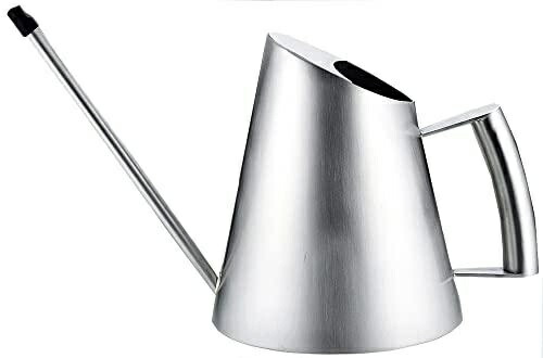 Sato Metal Industries SALUS Mitte Watering Can L Gardening Stainless Steel Silver 239×127×170mm Capacity: 840ml