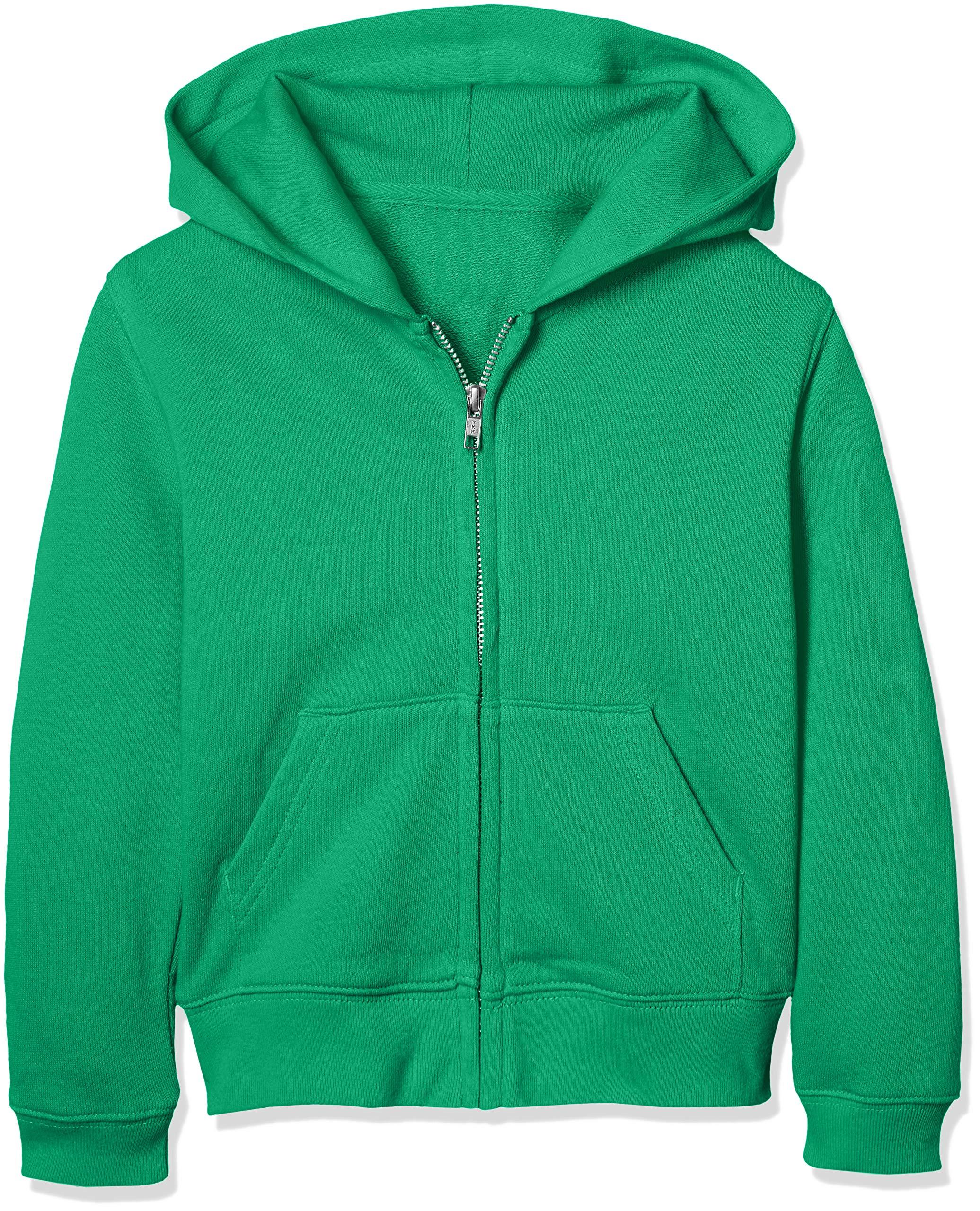 [Printstar] Sweat Hoodie Kids 8.4 oz Brushed Zip-Up Light Hoodie [Full Zip] 00217-MLZ_K Kelly Green 120cm (Equivalent to Japanese size 120)