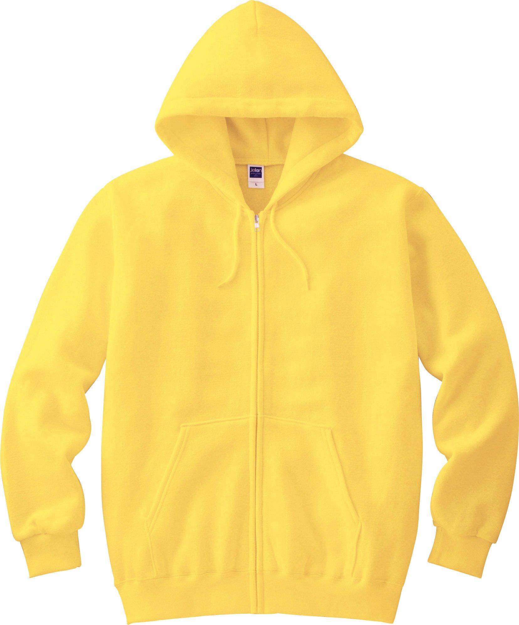 [Printstar] Sweat Hoodie Kids 8.4 oz Brushed Fleece Lightweight Hoodie [Full Zip] 00217-MLZ_K Canary Yellow 140cm (Equivalent to Japanese Size 140)