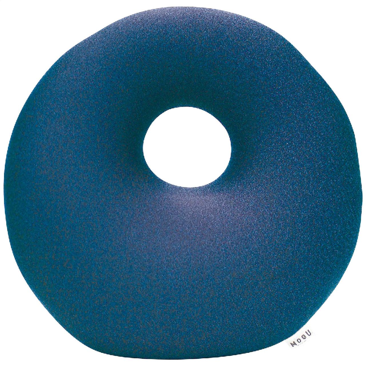 MOGU Premium Hall Cushion Made in Japan The Bead Cushion Your Body Craves Resists Flattening Powder Beads Used Small Size (Approx. 36x36x15cm) Navy Care Support Back Support Cushion Nap Pillow Support Back, Waist, Buttocks Office Living Room Chair Sofa