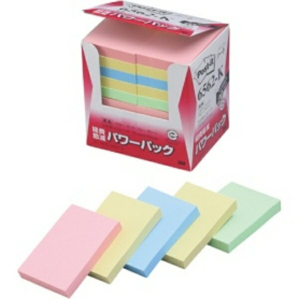 Post-it Notes, Pastel Colors, 75×50mm, 100 sheets per pad × 20 pads, 6562-K