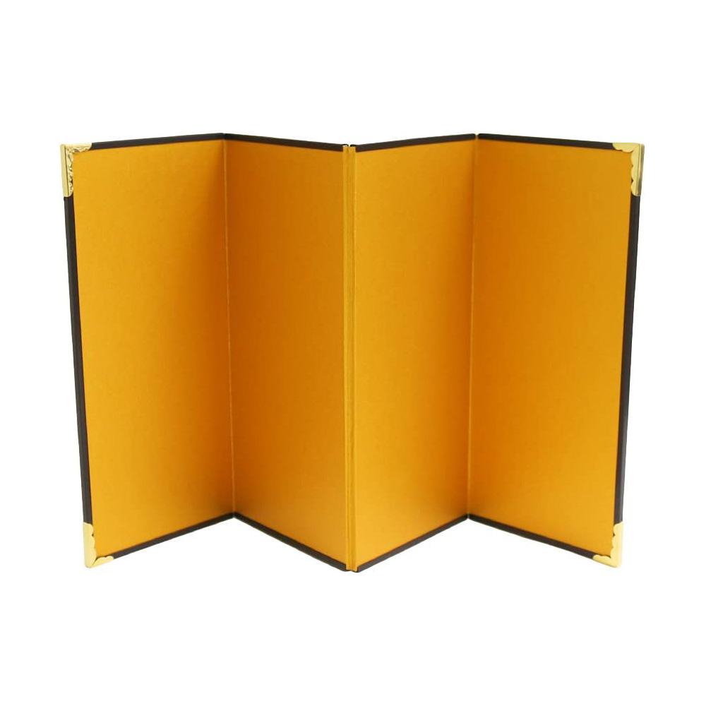 Nippon Chuko NBK Mini Gold Folding Screen, Four-Panel H22xW10cm S10-6
