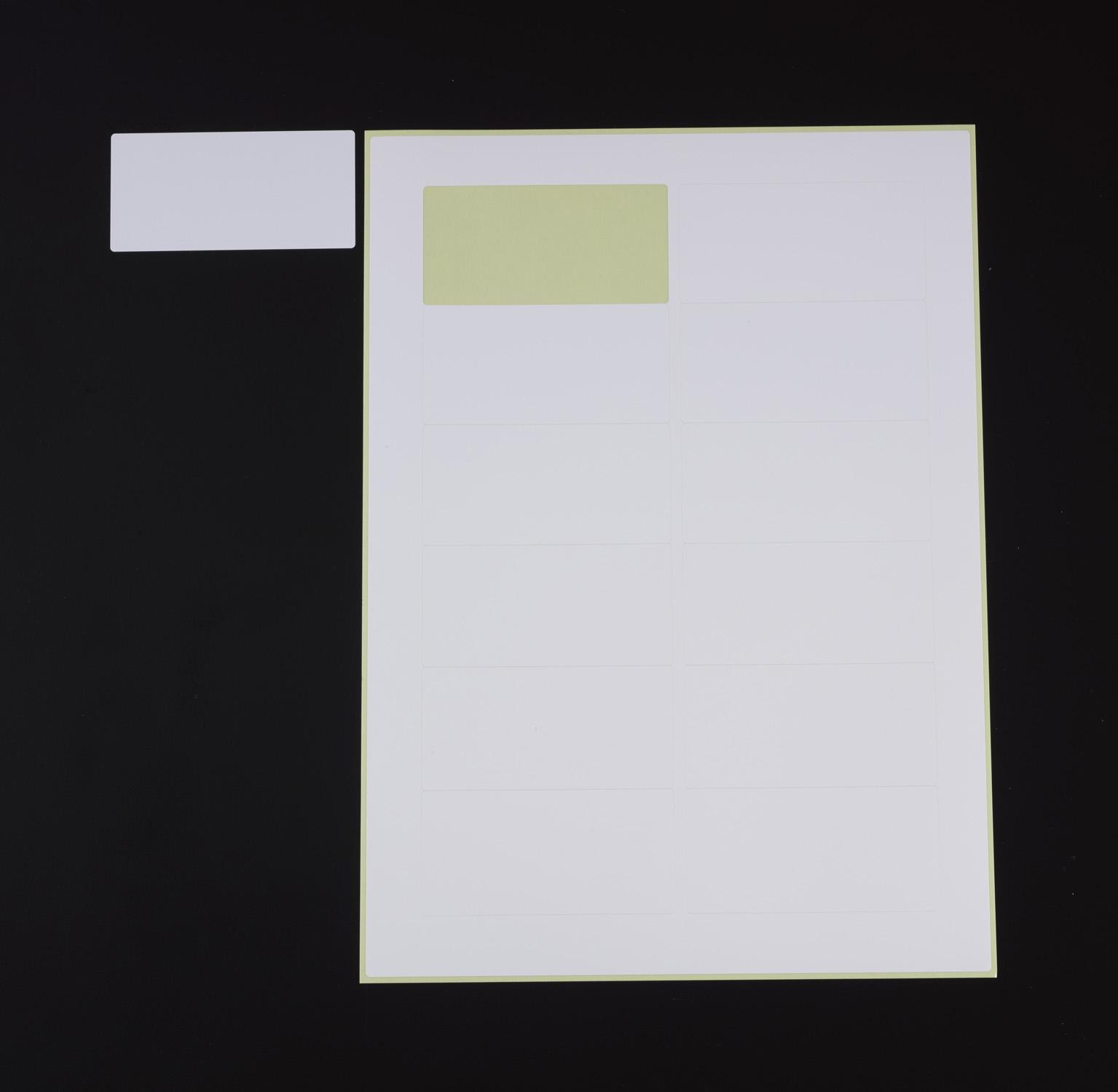 A4 size / 6-panel printer label (for rough surfaces / 10 sheets)