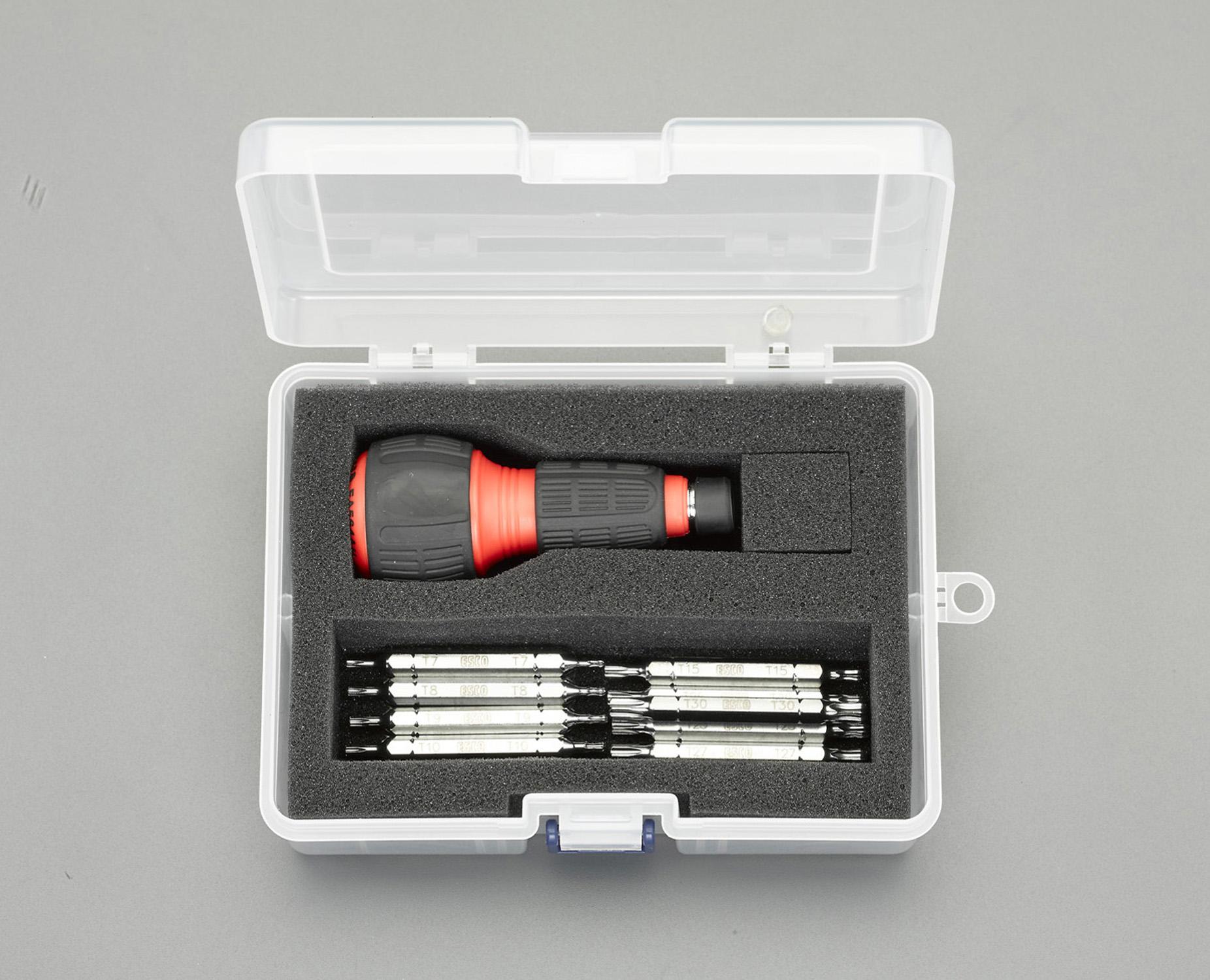 ESCO T7-T30 [Hexlobe] Ratchet Screwdriver Set EA564AL-3