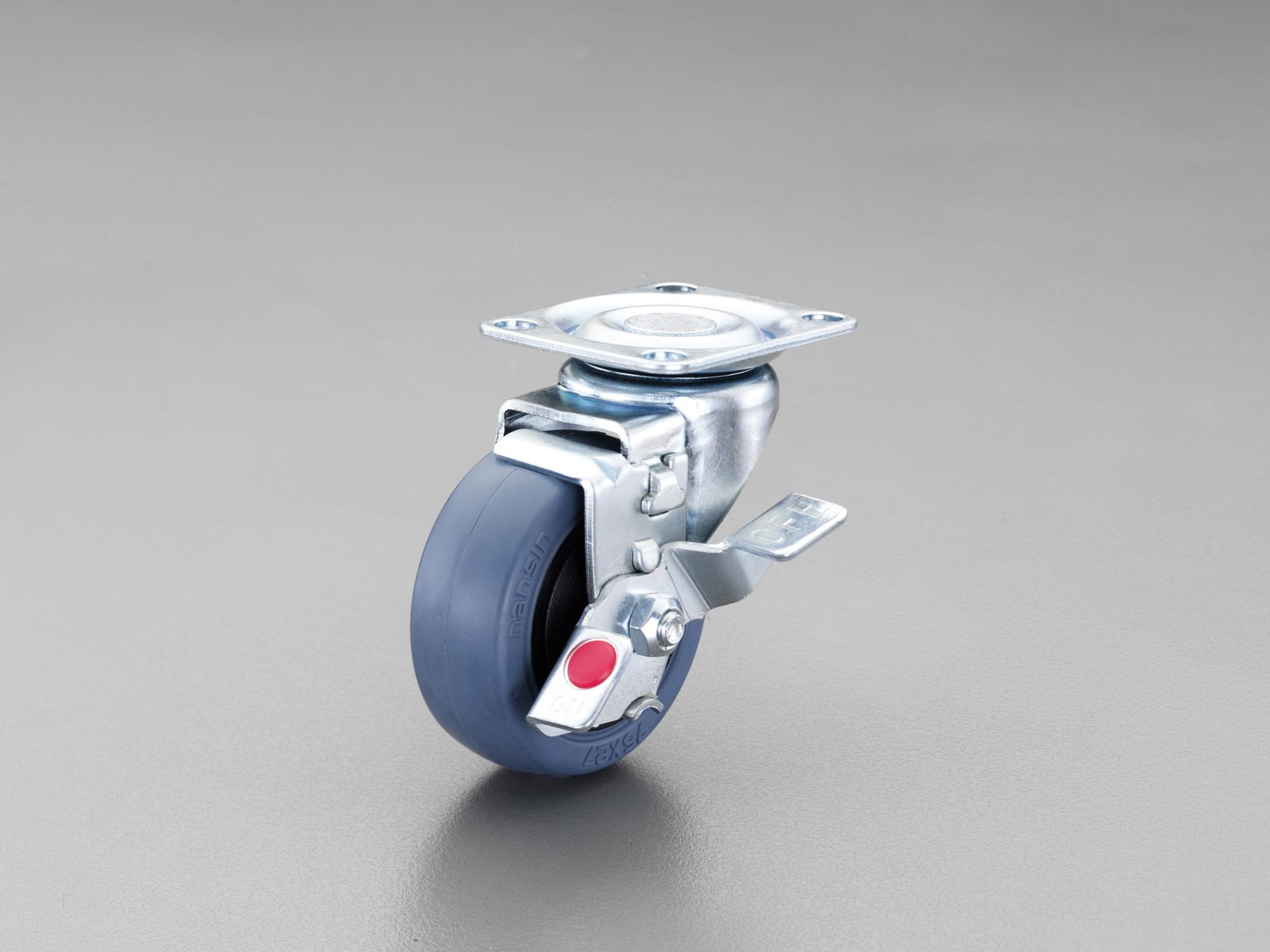 75mm Casters (Swivel Fittings, Low Noise, with Brakes)