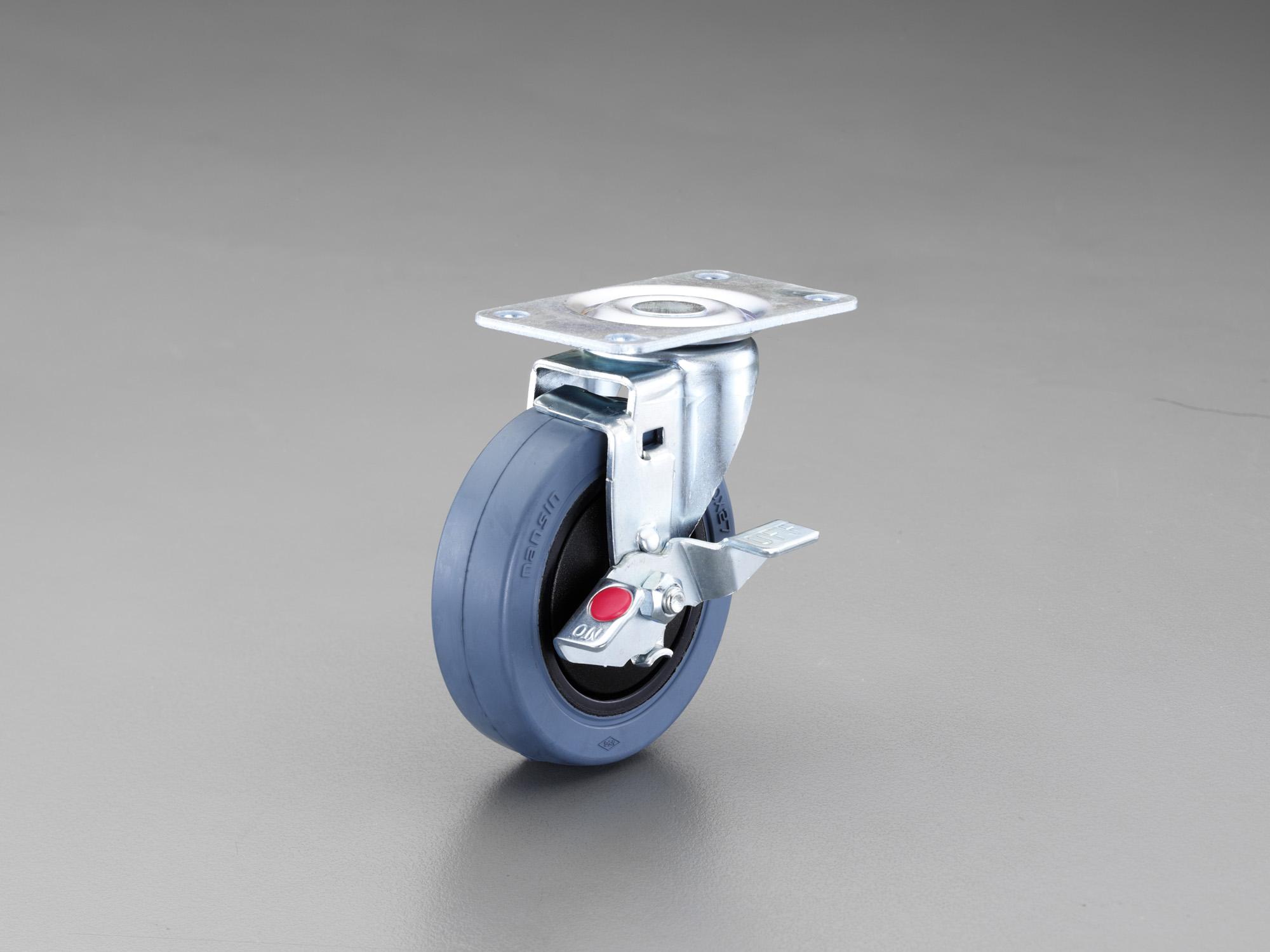 100mm Casters (Swivel, Low-Noise, with Brakes)