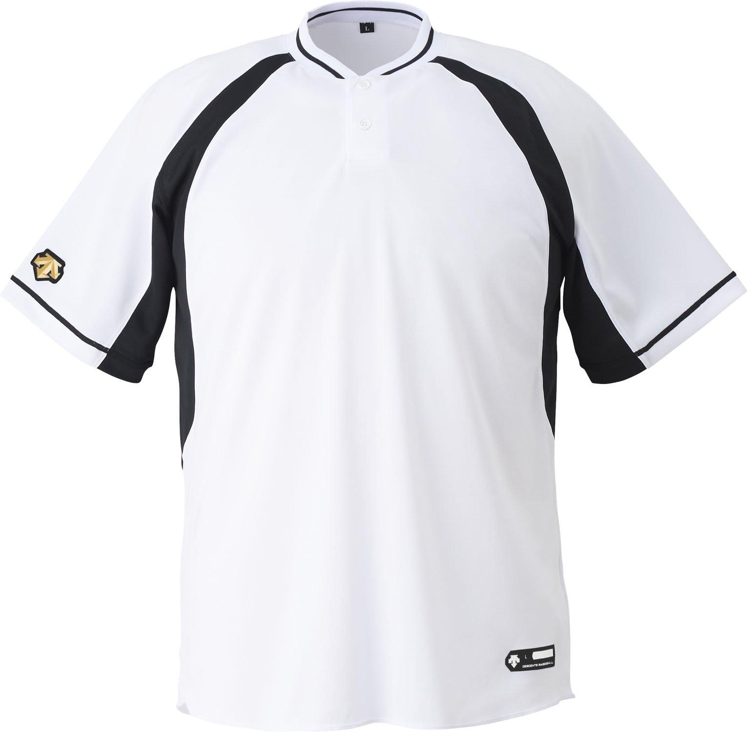 [Descente] Junior Baseball T-Shirt (2-Button Shirt) JDB-103B SWBK 160