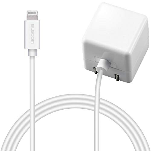 ELECOM USB Wall Charger 5W with Lightning Cable 1.0m White MPA-ACL01WH