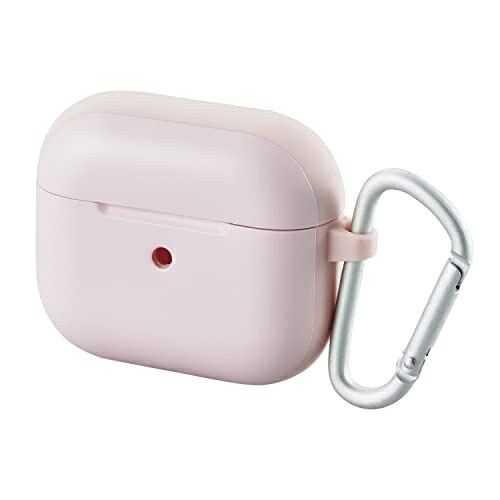 ELECOM AirPods 3rd Generation (2021 Model) Compatible TOUGH SLIM Case with Carabiner Pink AVA-AP3TSPN