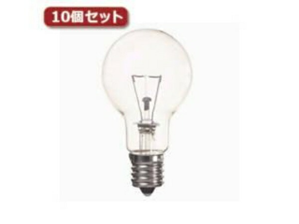 YAZAWA Energy-Saving Krypton Lamp P45 E17 75W Equivalent Clear 10-Pack P451768CX10