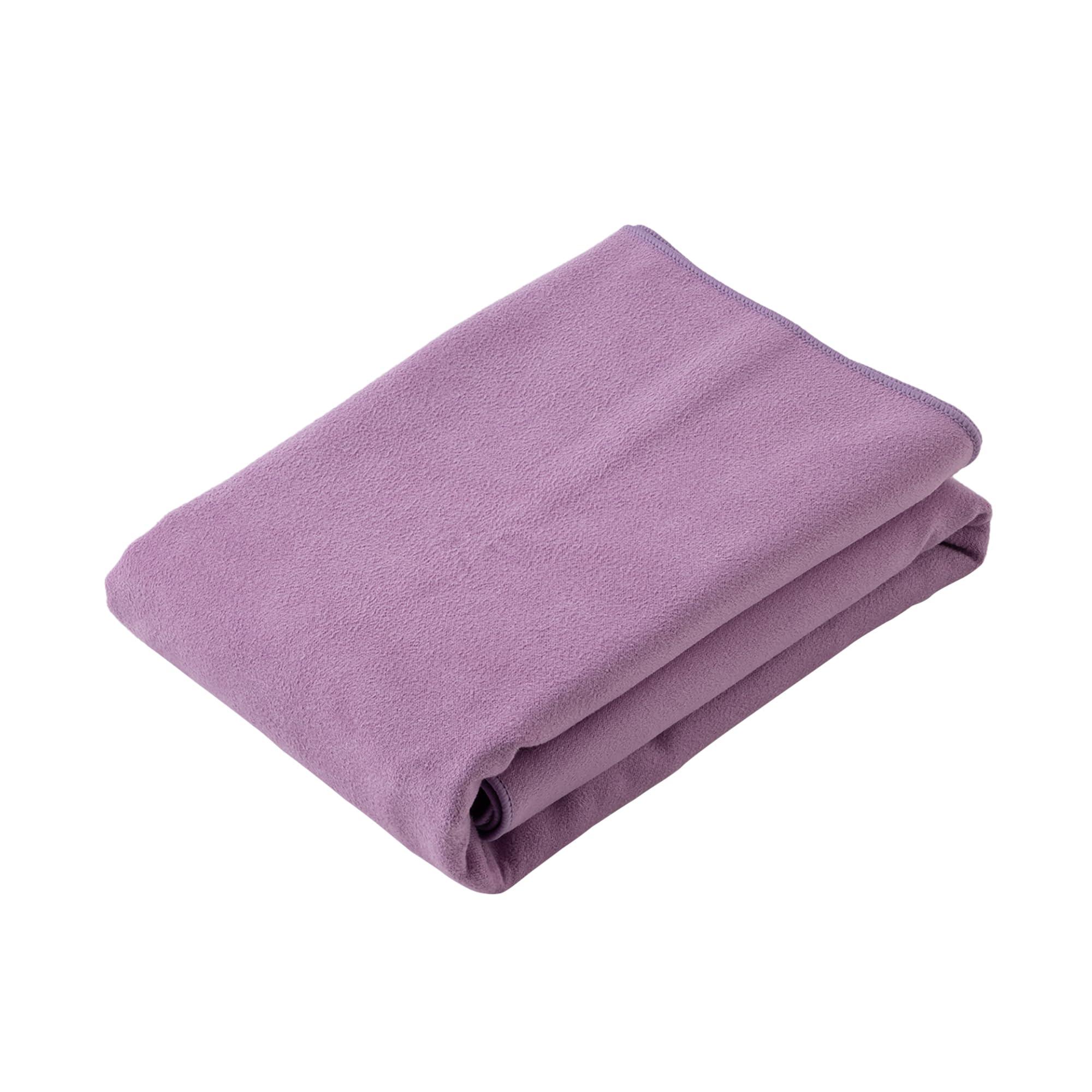 【Hot Yoga - Lightweight Dry Yoga Mat Size】 Purple 63cm x 172cm Photocatalytic Microfiber Asuka Towel Absorbent Quick-Dry Antibacterial & Deodorizing Towel yoga-PPL