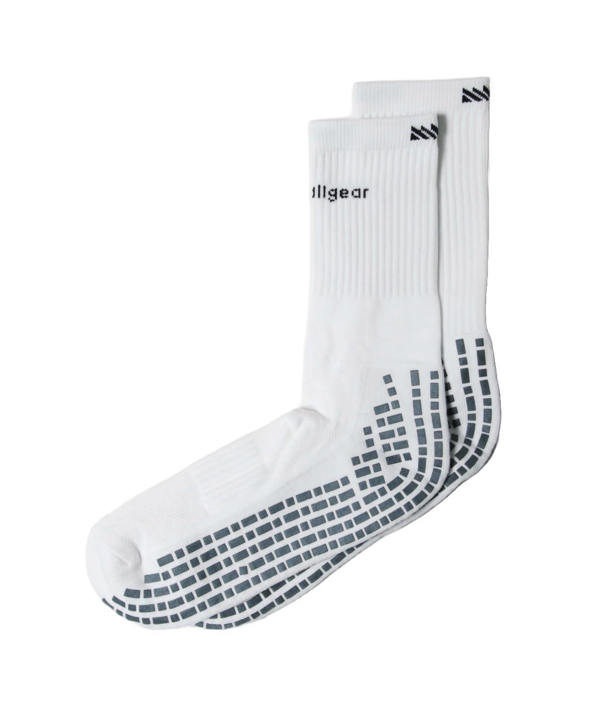 [Tiger Grip] [Tiger Grip Socks] Soccer Stockings Men's Men's WHT STG02 WHT S (23-25cm)
