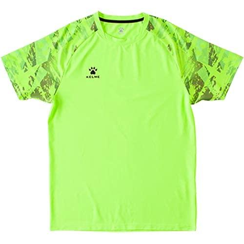 Kelme Short Sleeve Game Shirt Neon Green Size S KC20S303