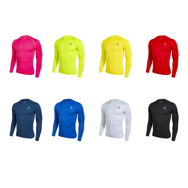 Kelme Long Inner Shirt Neon Yellow Size S 3891113