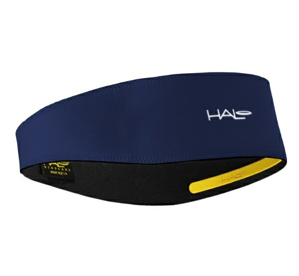 HALO Headband (Ultimate Sweat-Stop Band to Keep Sweat Out of Your Eyes) Halo II Pullover (Headband Type) [Band Width Approx. 5cm] [One Size Fits All] Navy Blue H0023NB
