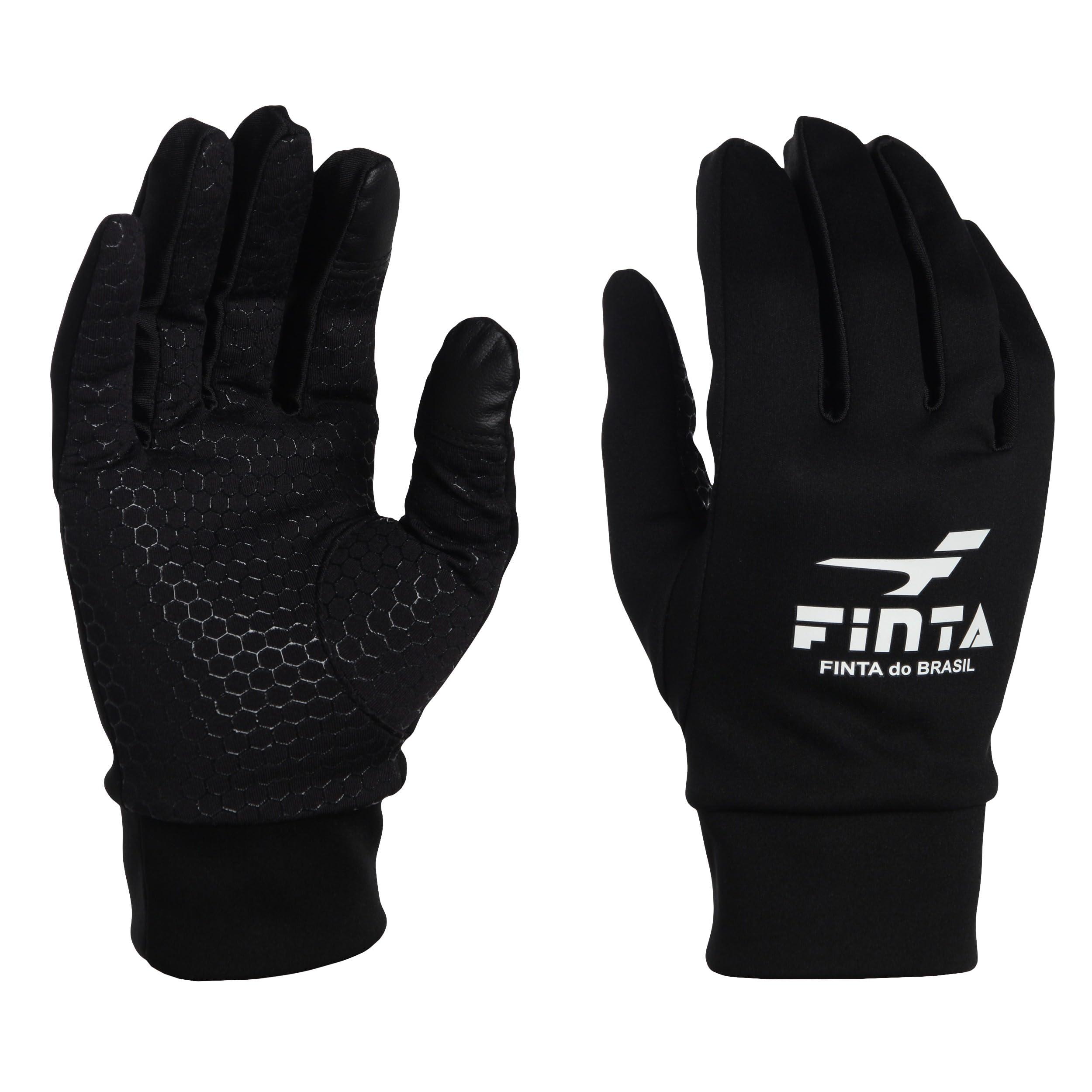 Finta Soccer Field Glove FT3514 (0500) Black × White, Junior Free