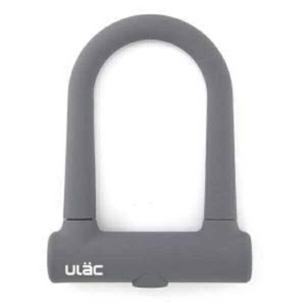 Ulac BROOKLYN Silicone Cover U-Lock for Bicycles UL-SU3-04 76mm×128mm Gray
