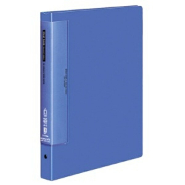 KOKUYO File Clear Book Wave Cut Refillable A4 Vertical 25 Sheets Blue La-T730B