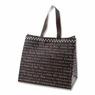 HEIKO Handle Poly Bag Poly Charm Bag WM Checker Brown Thickness 0.08mm Front Printing 20 Sheets
