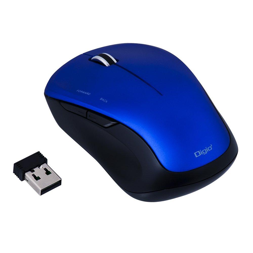 Digio2 Wireless 5-Button Blue LED Mouse Blue MUS-RKF118BL