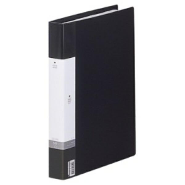 Rihitora Business Card File, Replaceable Type, A4 Size, 30-Hole, 500 Sheets, Black G8802-24