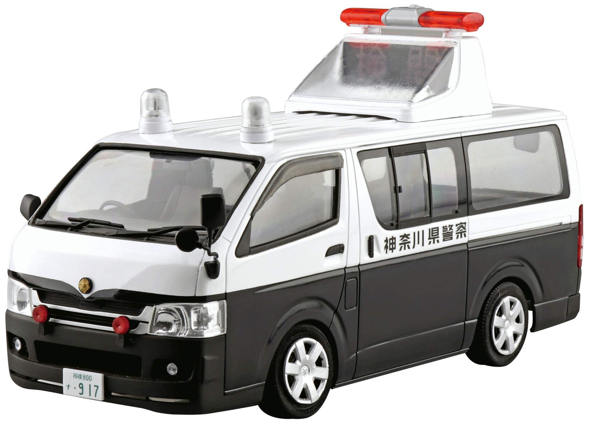 Aoshima Cultural Textbook Co., Ltd. 1/24 The Model Car Series No.50 Toyota TRH200V Hiace Traffic Accident Processing Vehicle 2007 Plastic Model Kit